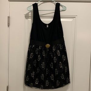 Xhilaration black dress with lace